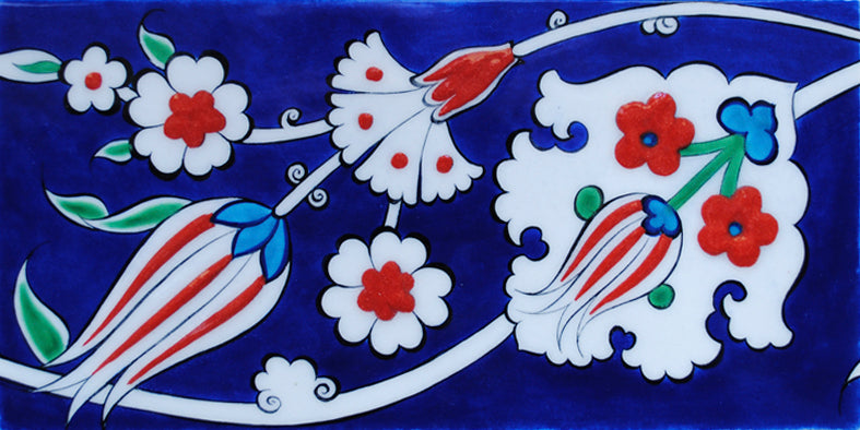 COBALT BLUE IZNIK TILE BORDER