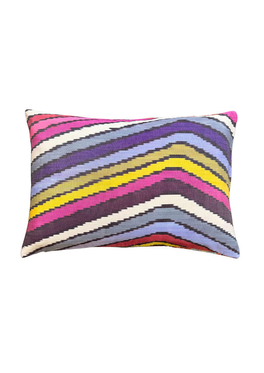 PURPLE & ORANGE TULIPS CUSHION 6663