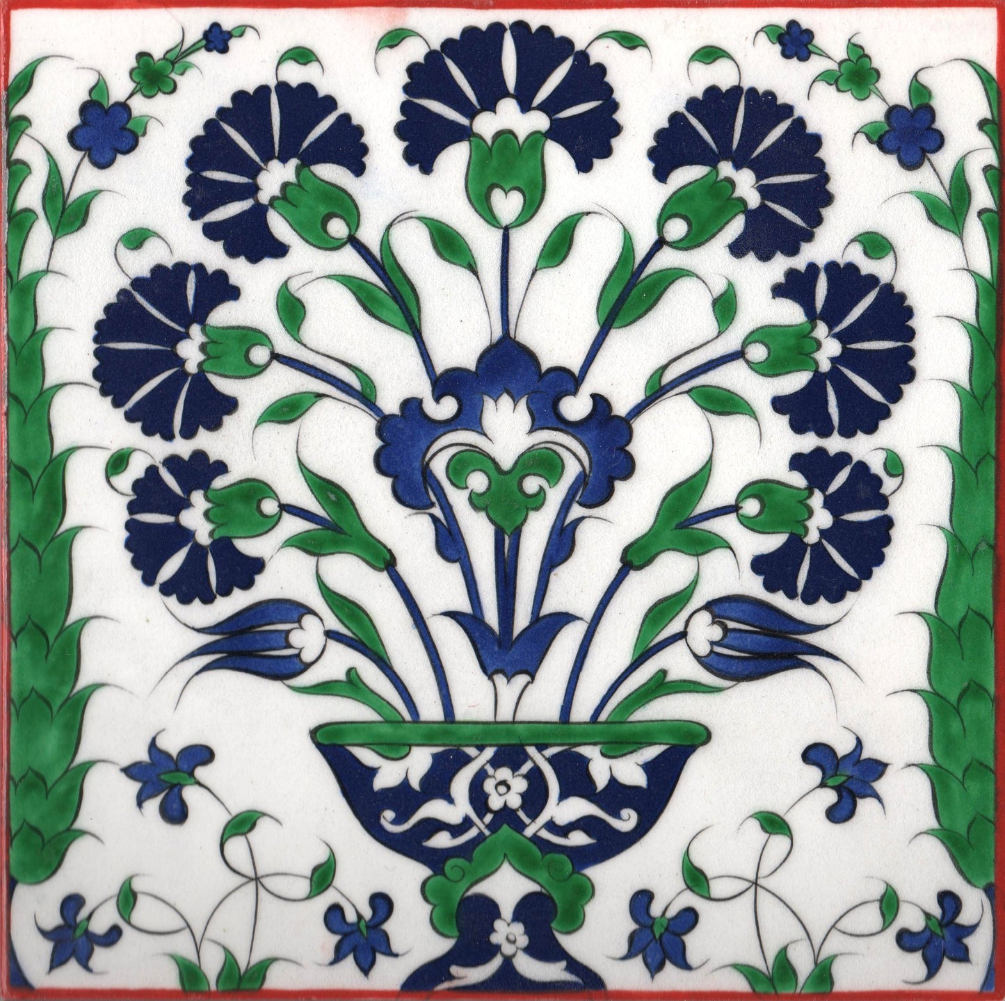 CARNATION IZNIK TILE