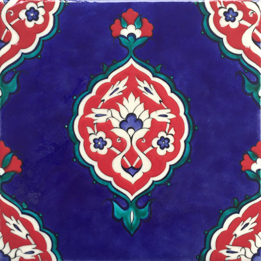 RED & BLUE IZNIK TILE