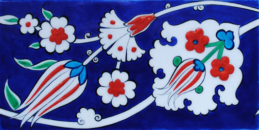 COBALT BLUE IZNIK TILE BORDER