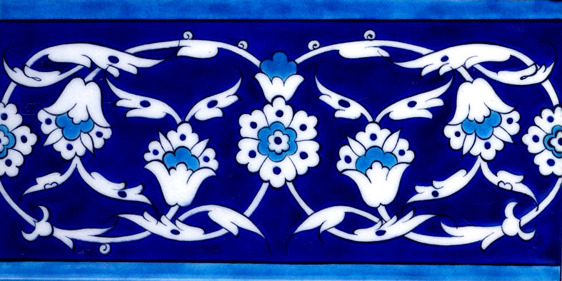 BLUE IZNIK TILE BORDER