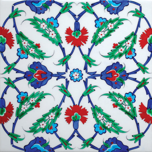 FLORAL IZNIK TILE