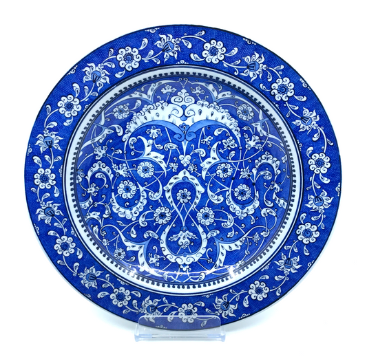 BLUE BABA NAKKAS IZNIK PLATE