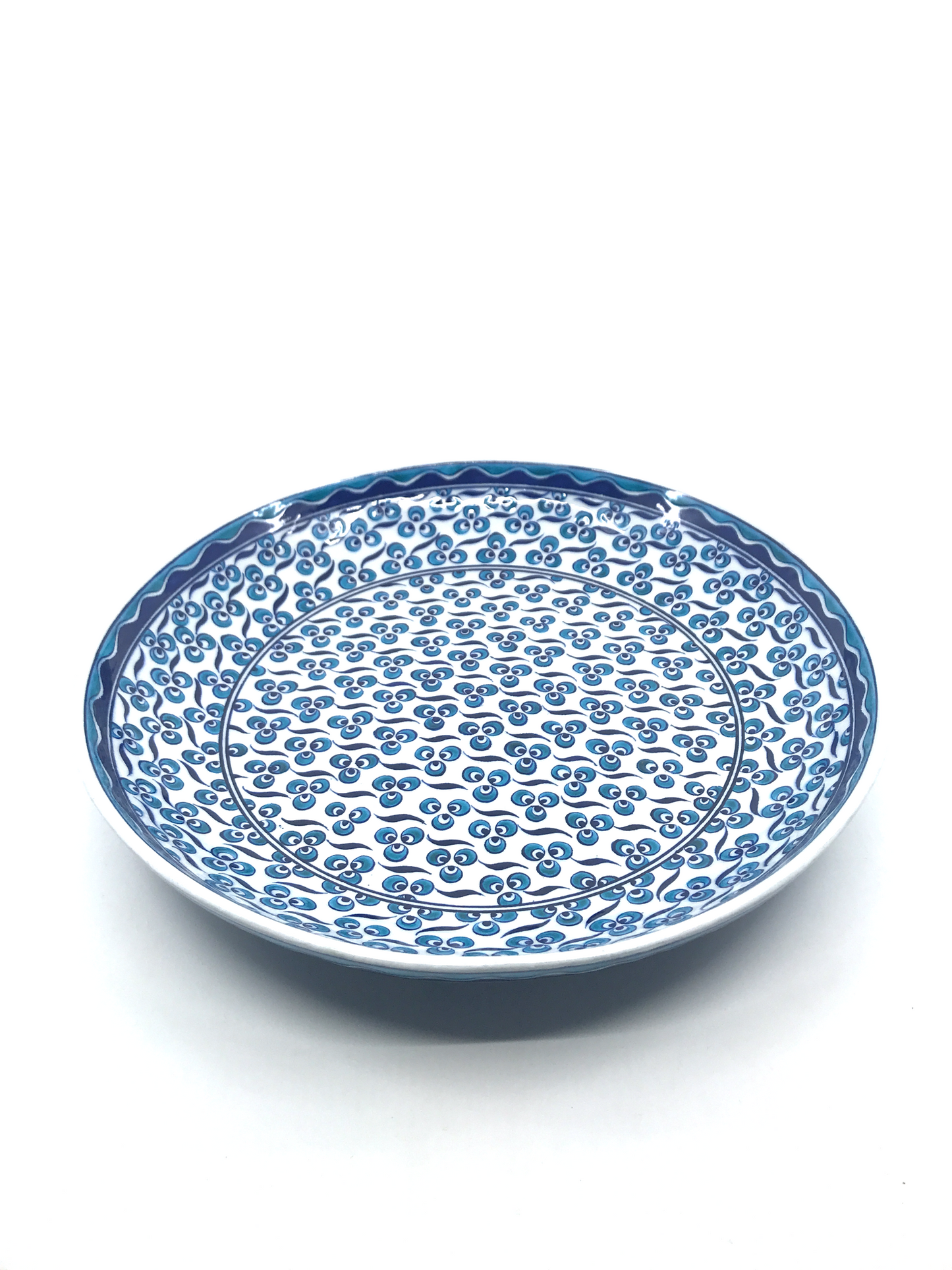BLUE CINTEMANI IZNIK PLATE