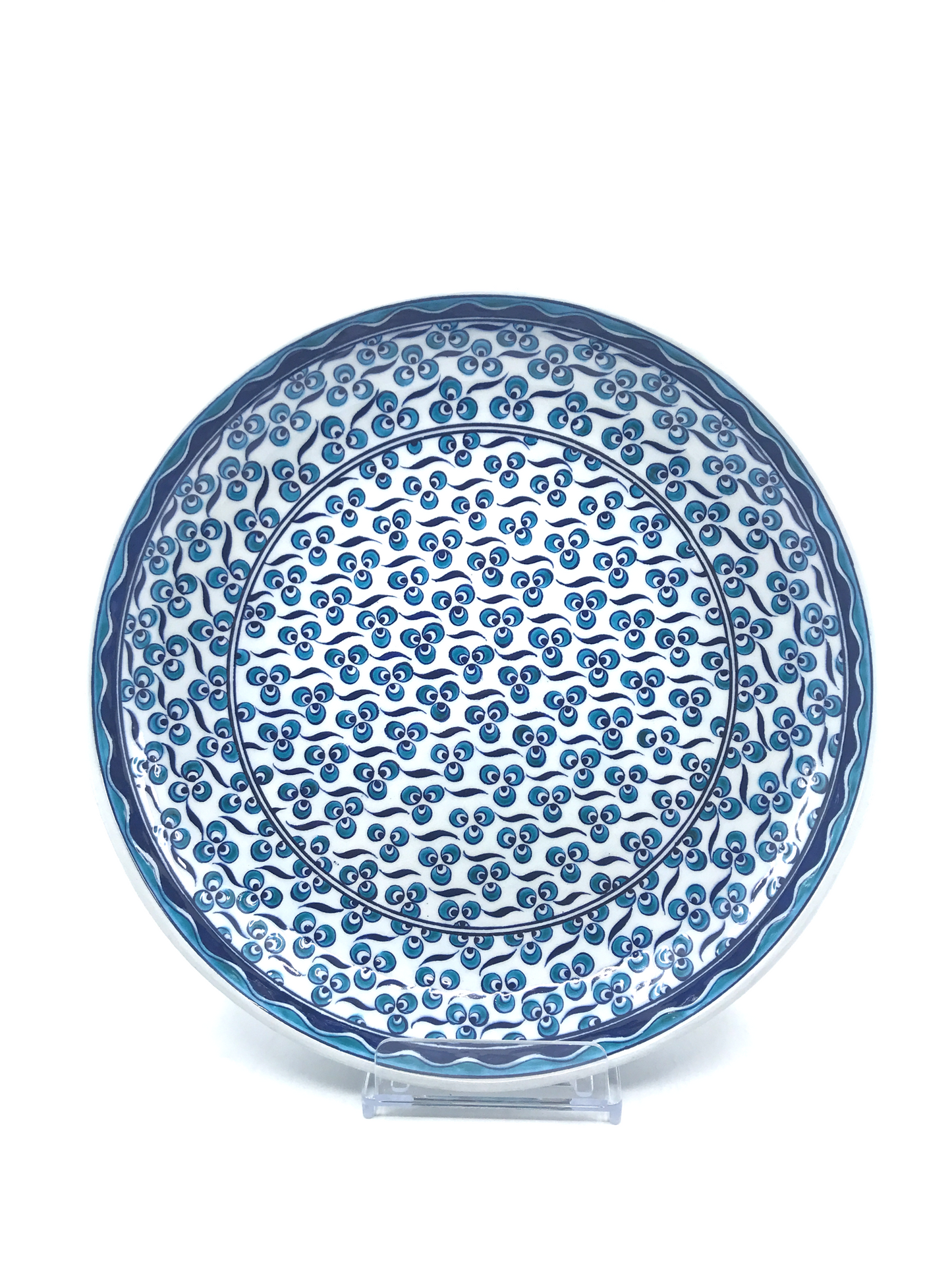 BLUE CINTEMANI IZNIK PLATE