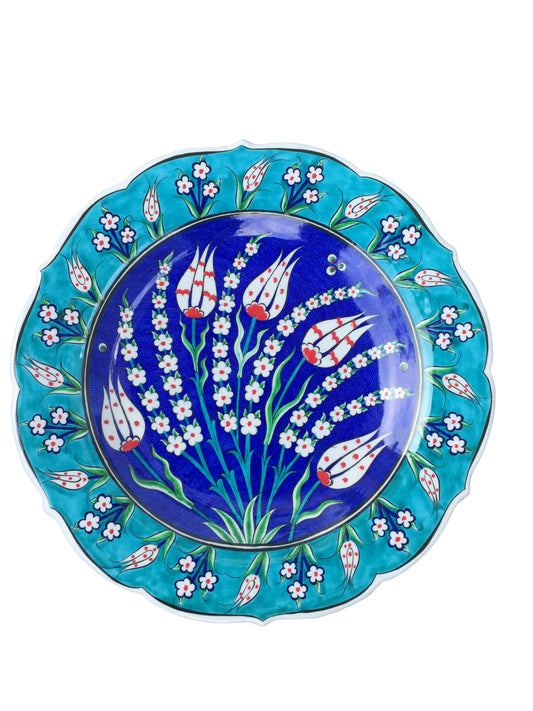OTTOMAN TULIP IZNIK PLATE