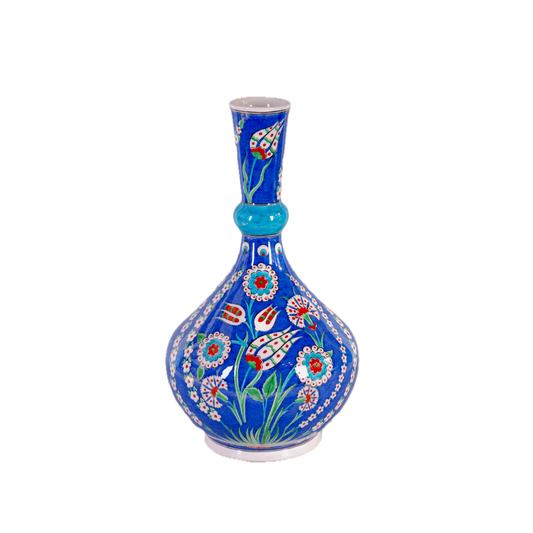 TULIP AND ROSE IZNIK VASE