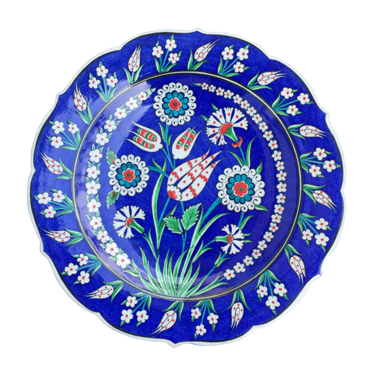 TULIP & CARNATION IZNIK PLATE