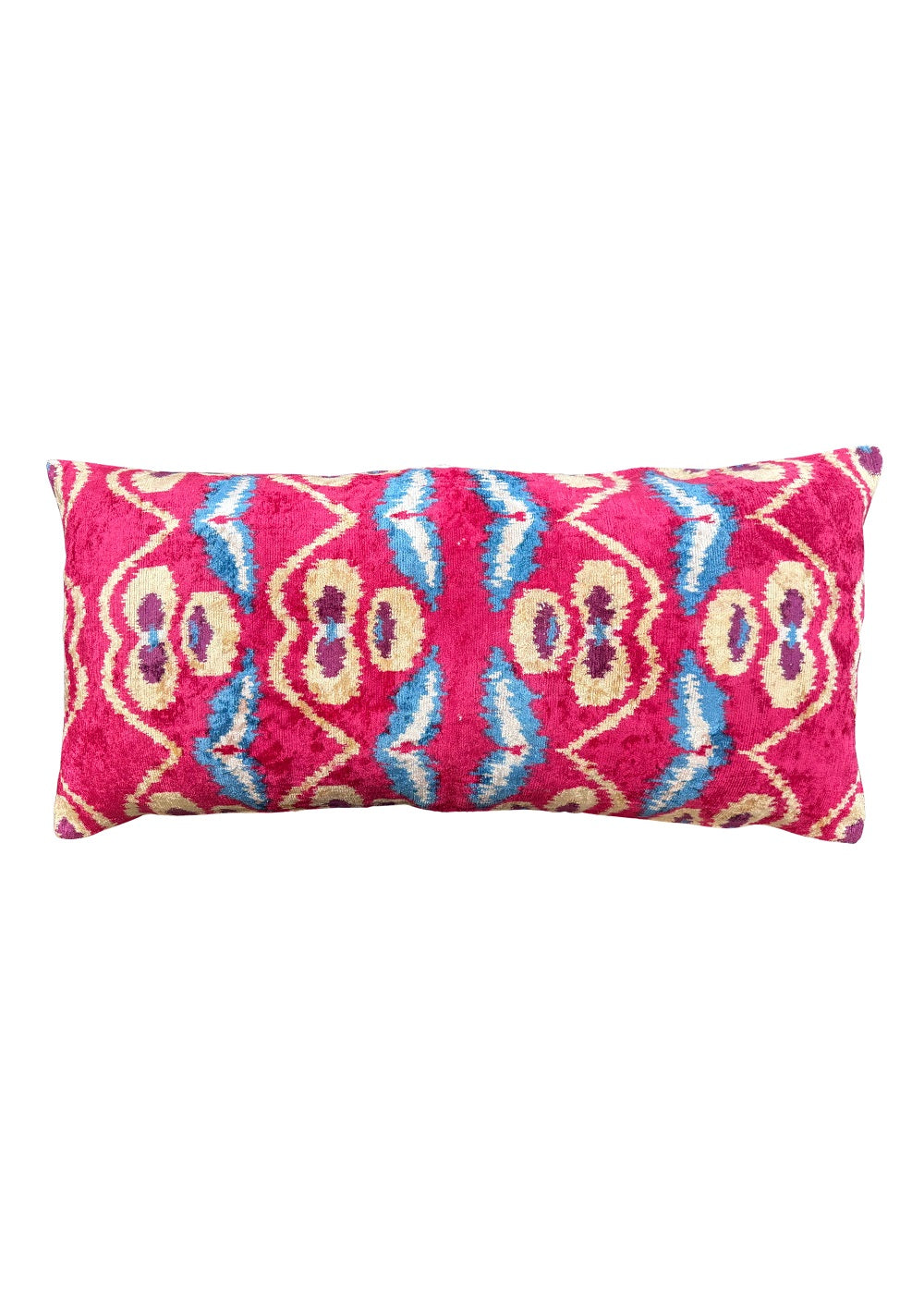 BLUE & PINK VELVET CUSHION 66610