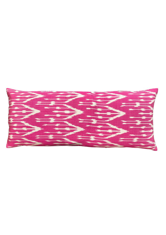 GREEN & PINK SUZANI & IKAT CUSHION 6669