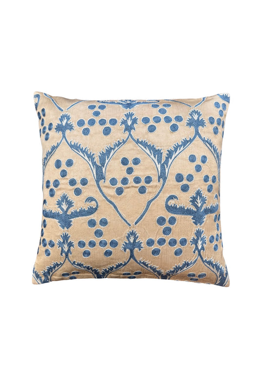 BLUE CINTEMANI SUZANI & IKAT CUSHION 66617