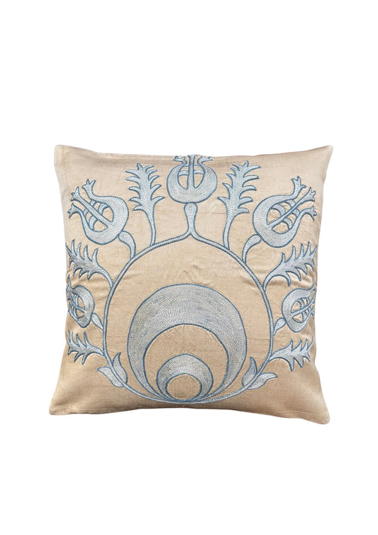 LIGHT BLUE SUZANI CUSHION 66616