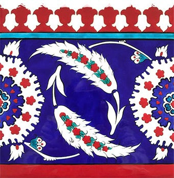 SAZ LEAVES IZNIK TILE