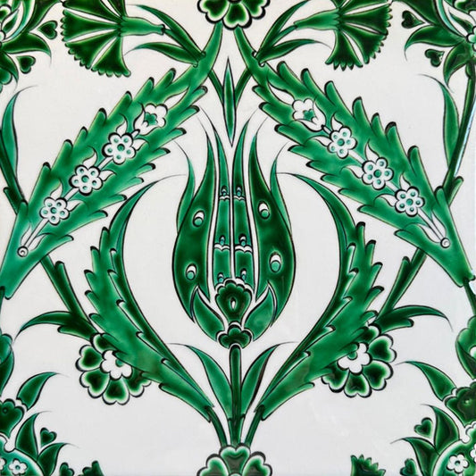 EMERALD GREEN IZNIK TILE